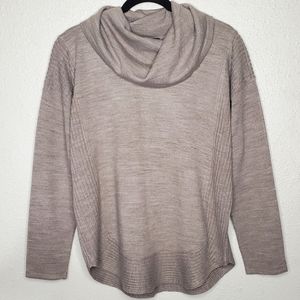 EUC Design History Taupe Gray Cowl Turtleneck Sweater (Size: L)